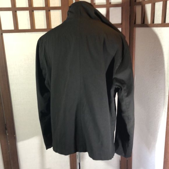 Gap Women's Rayon Black Jacket Blazer Zip up Front Hood X Large - Picture 6 of 12